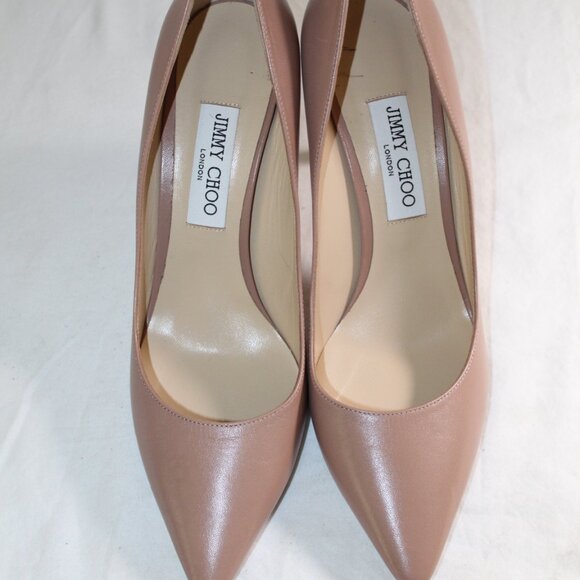 NWOB Jimmy Choo Heels Pumps Classic Romy Stiletto Pump Leather 41 - Picture 6 of 8